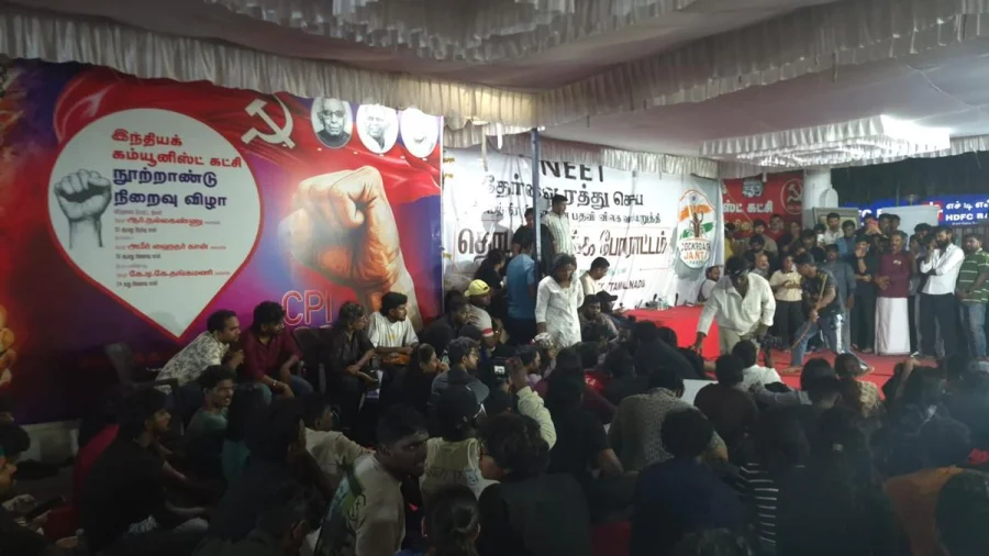 Anti-NEET Protests in Chennai Surge After Pradhan Exit