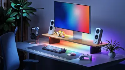 New Nanoleaf Smart Monitor Stand Fixes Desk Clutter