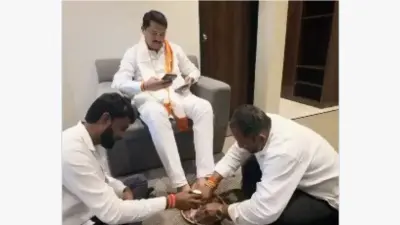 After viral feet-washing row, Nana Patole says, ‘Don’t usually approve of this’