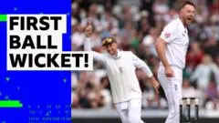 Ollie Robinson First Ball Wicket Stuns Pakistan