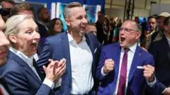 AfD Eastern Germany Vote Surge Stops Short of Majority