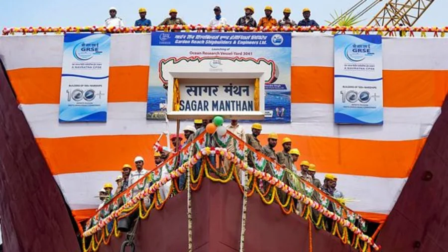 Sagar Manthan Ocean Research Vessel Launched by Indian Navy