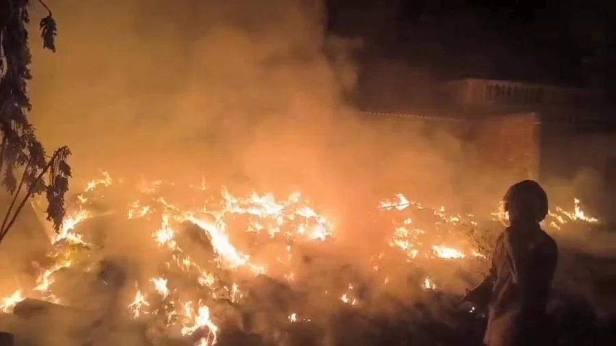 Ambur Leather Godown Fire Sparks Safety Warning
